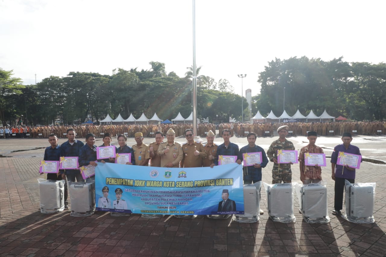 Pemkot Serang Berangkatkan 10 KK untuk Program Transmigrasi ke Sulawesi, Dijamin Sejahtera Selama Dua Tahun