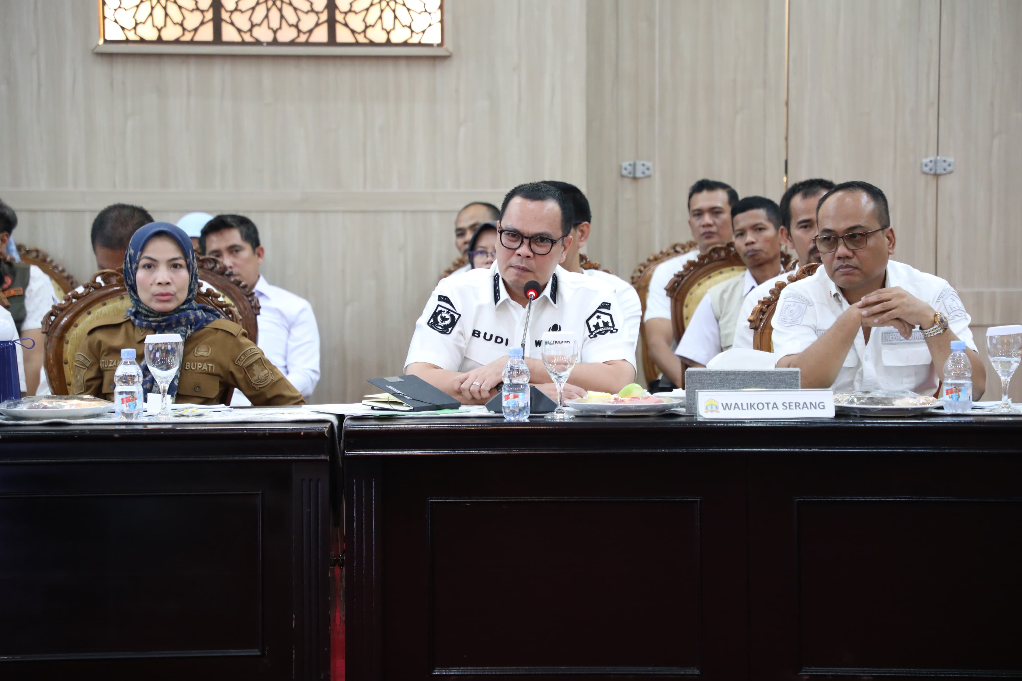 Budi Rustandi Wali Kota Serang Pastikan Penanganan Banjir Berjalan Cepat dan Terkoordinasi.