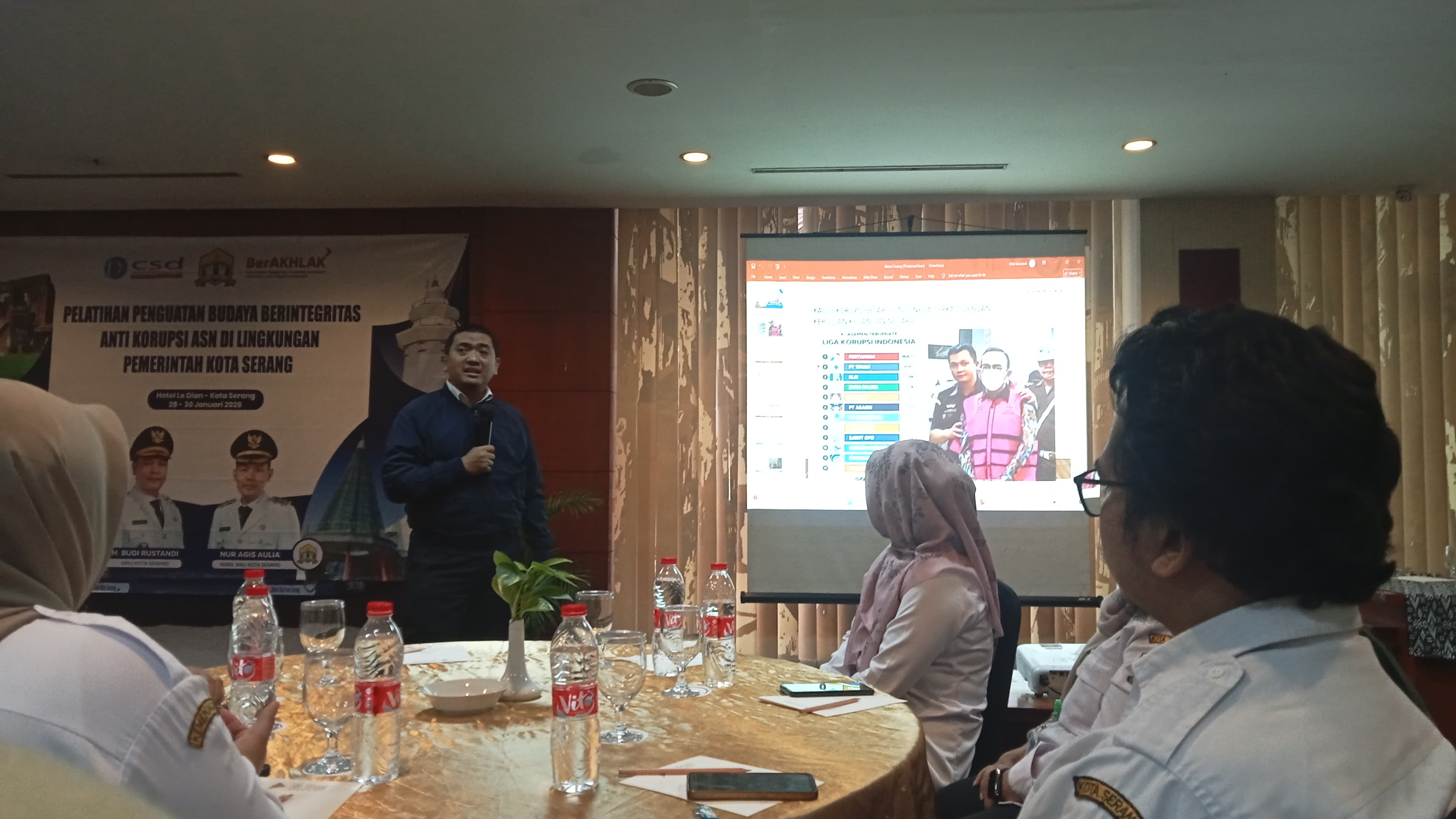 Wujudkan ASN Berintegritas, BKPSDM Kota Serang Berikan Pelatihan AntiKorupsi