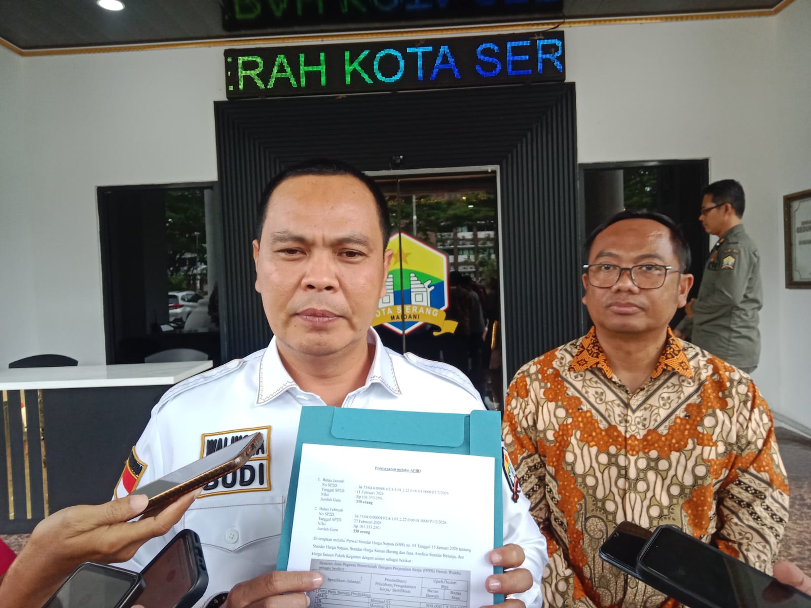 Transparan Soal Anggaran, Pemkot Serang Tunjukkan Bukti Pembayaran Guru PPPK Paruh Waktu