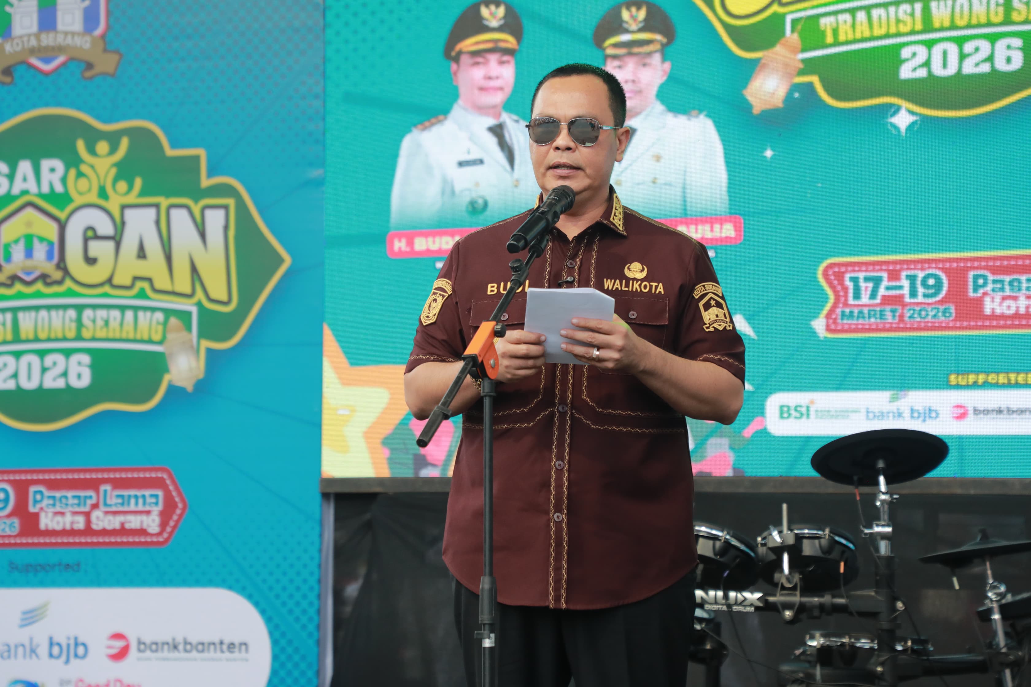 Wali Kota Serang Budi Rustandi Resmikan Pasar Jedogan 2026, Dorong Pertumbuhan UMKM Lokal