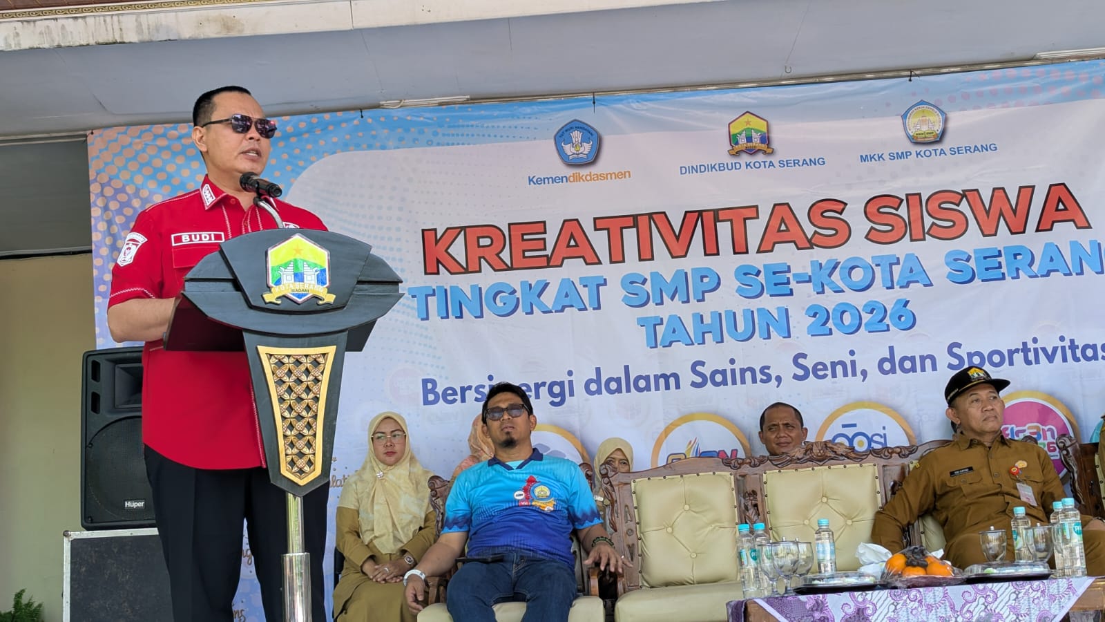 Wujudkan Indonesia Emas 2045, Wali Kota Serang Budi Rustandi Buka Lomba OSN, O2SN, FLS3SN Tingkat SMP