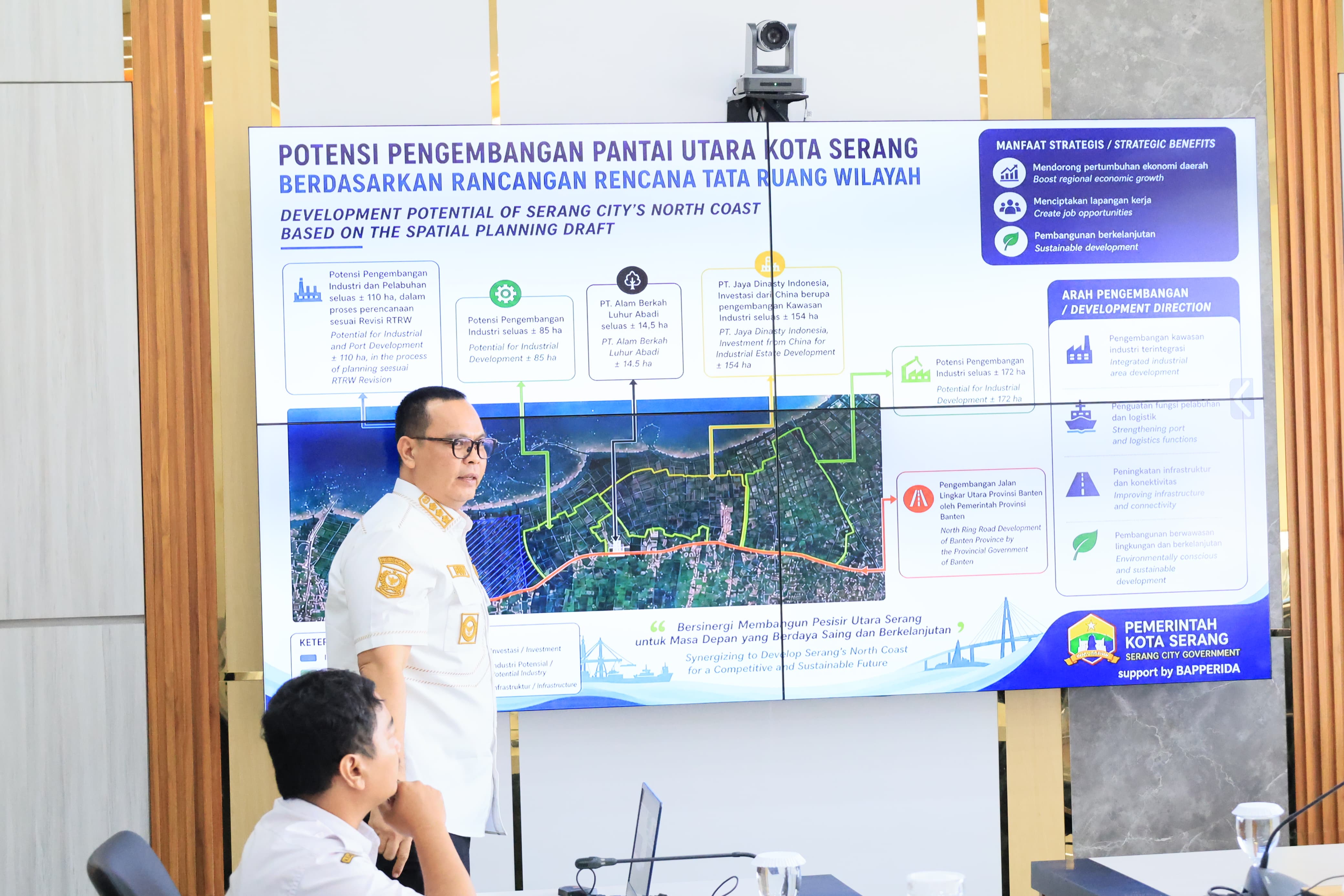 Budi Rustandi Lobi Pusat, Pesisir Utara Kota Serang Disiapkan Jadi Kawasan Ekonomi Baru