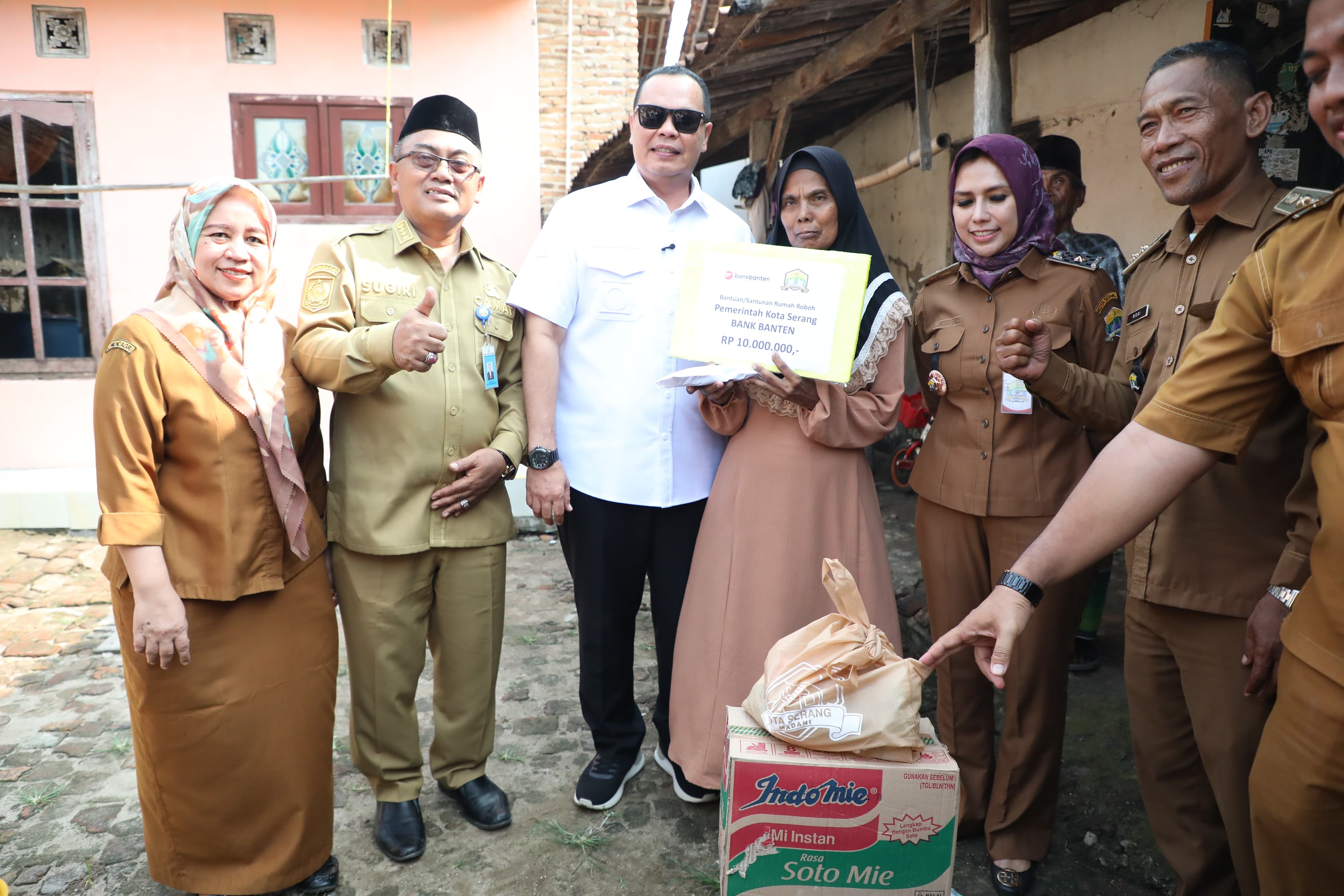 Rumah Nyaris Ambruk, Pemkot Serang Bergerak Cepat Bantu Warga Bendung