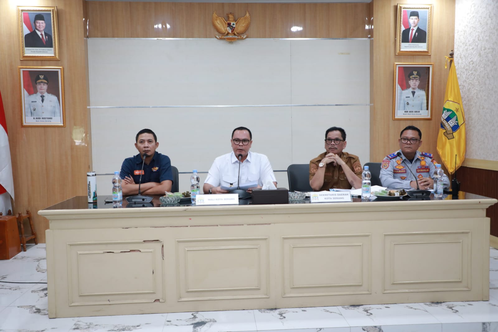 Wali Kota Serang Pimpin Rakor Evaluasi Parkir, Pemkot Targetkan PAD Parkir Kota Serang Lebih Optimal