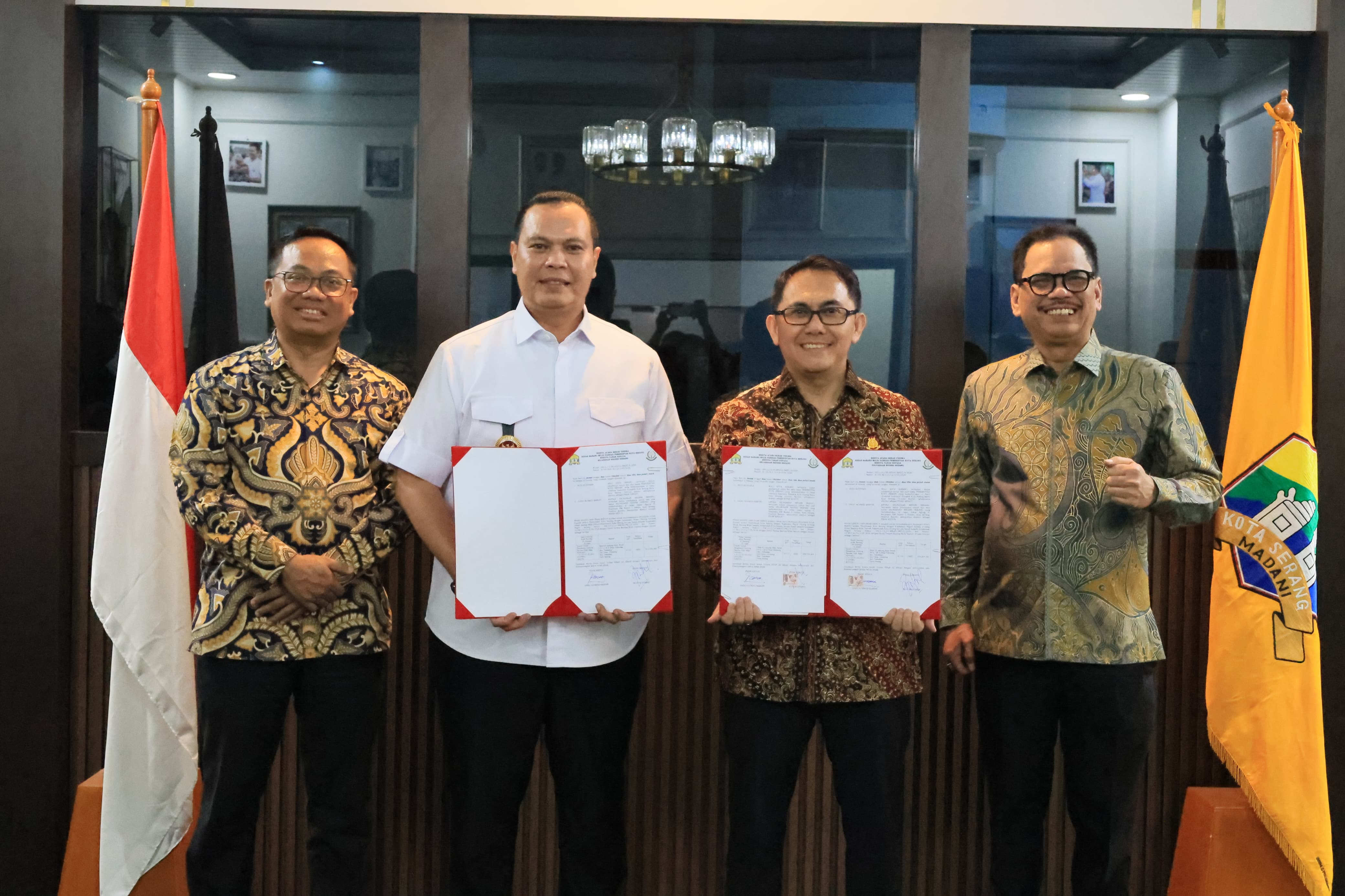 Sinergi Pemkot dan Kejari Serang, Wali Kota Budi Rustandi Serahkan Hibah Lahan Pembangunan Rupbasan di Taktakan