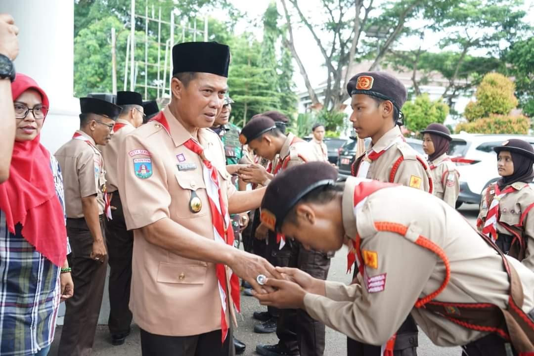 16 Puteri-Putera Penggalang Terbaik Kota Serang Ikuti LT 4 di Bumi Perkemahan Baitul Hamdi Pandeglang