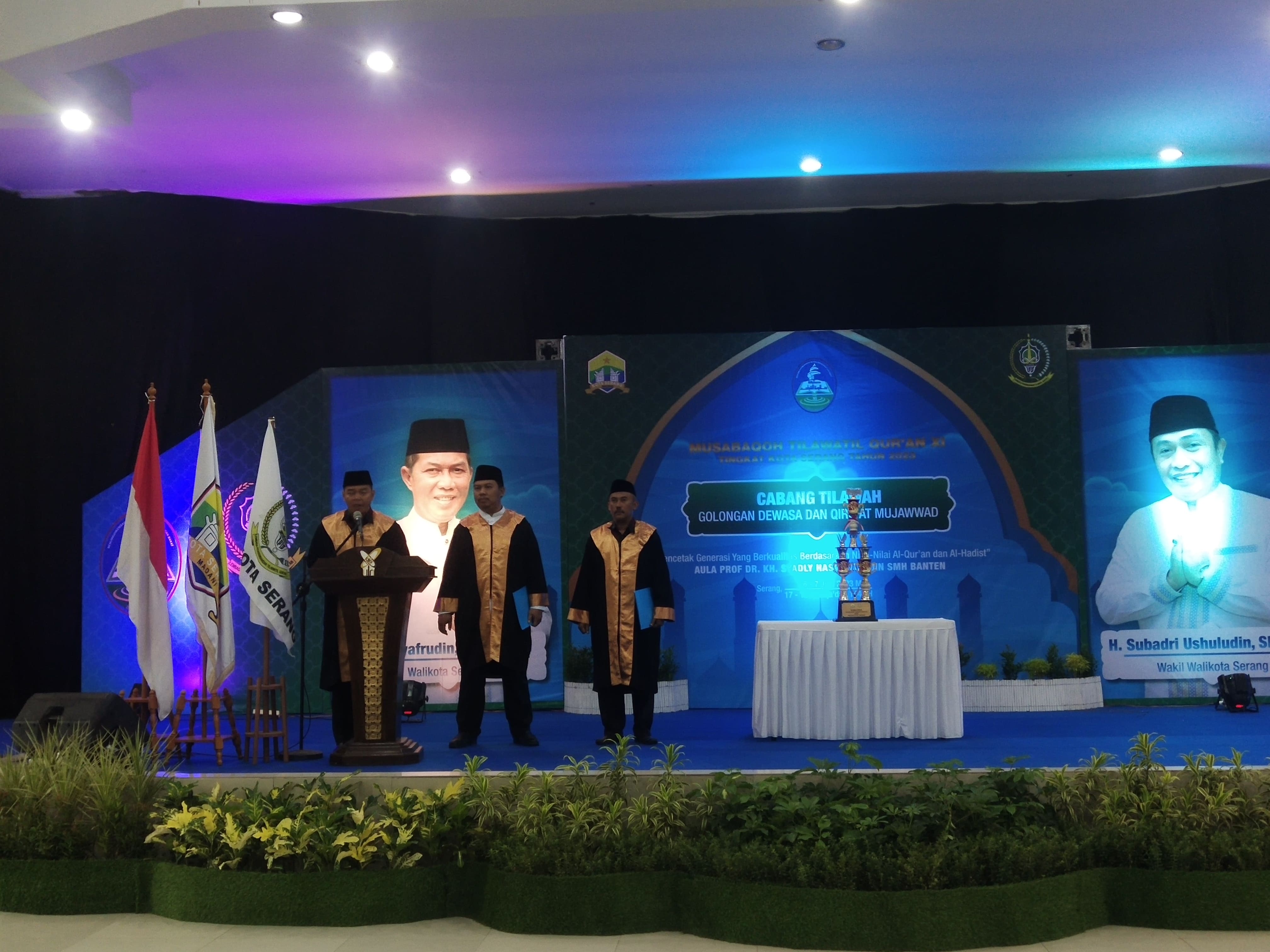 Ketua Dewan Hakim Tetapkan Kecamatan Kasemen Raih Juara Umum MTQ XI Kota Serang