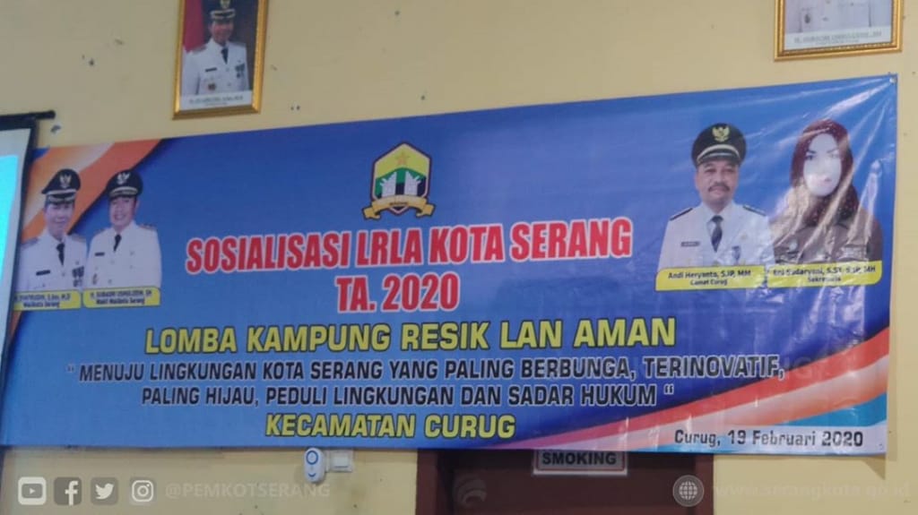 Sosialisasi Lingkungan Resik Lan Aman dibuka Wakil Walikota Serang