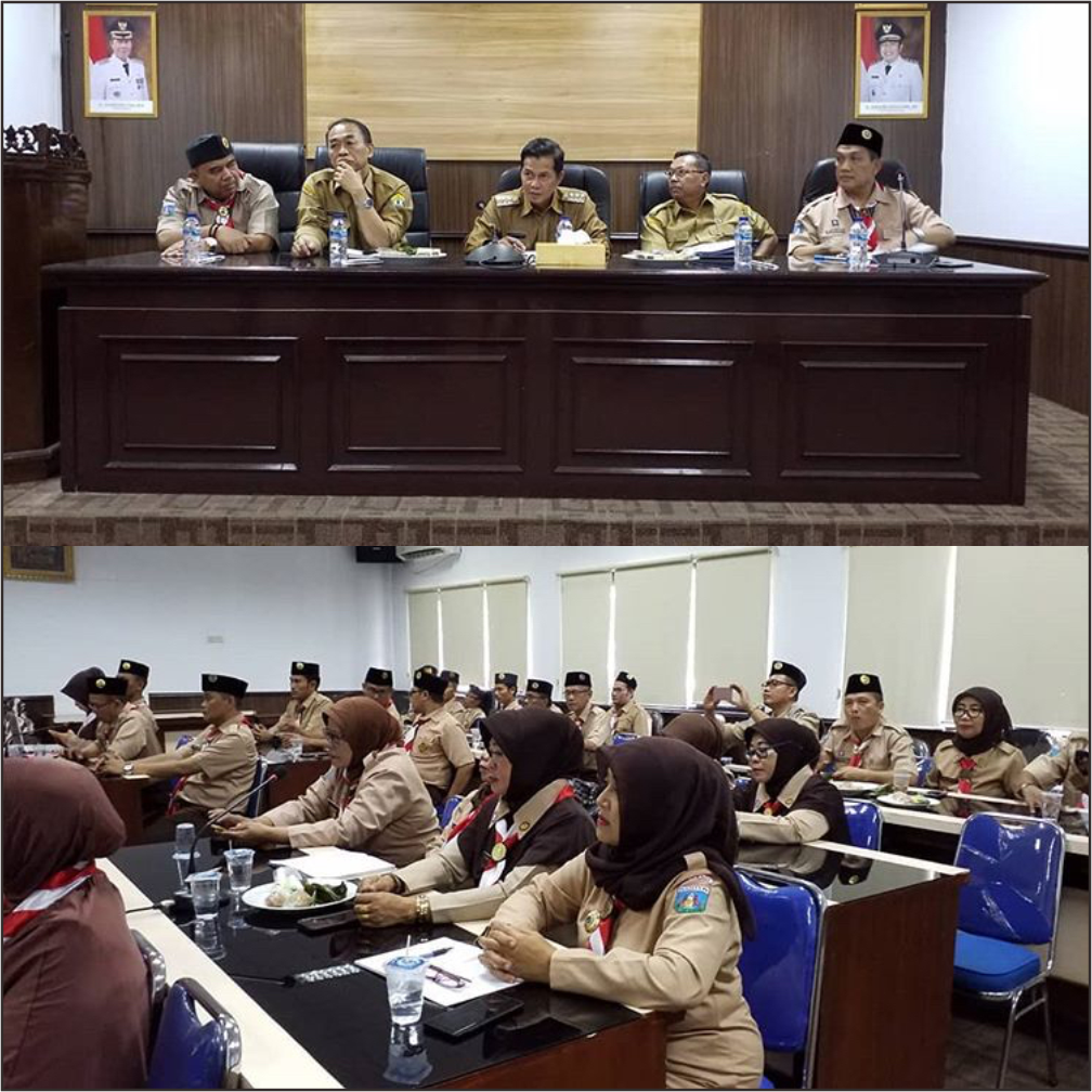 Senin -06/01/2020- Audiensi dengan Kwartir Cabang Gerakan Pramuka Kota Serang di Aula Sekretariat Daerah Kota Serang