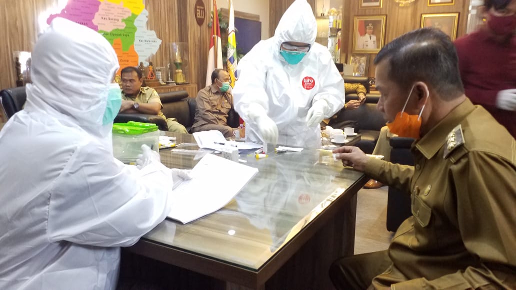 Jalani Rapid Test Covid-19, Walikota Serang Negatif