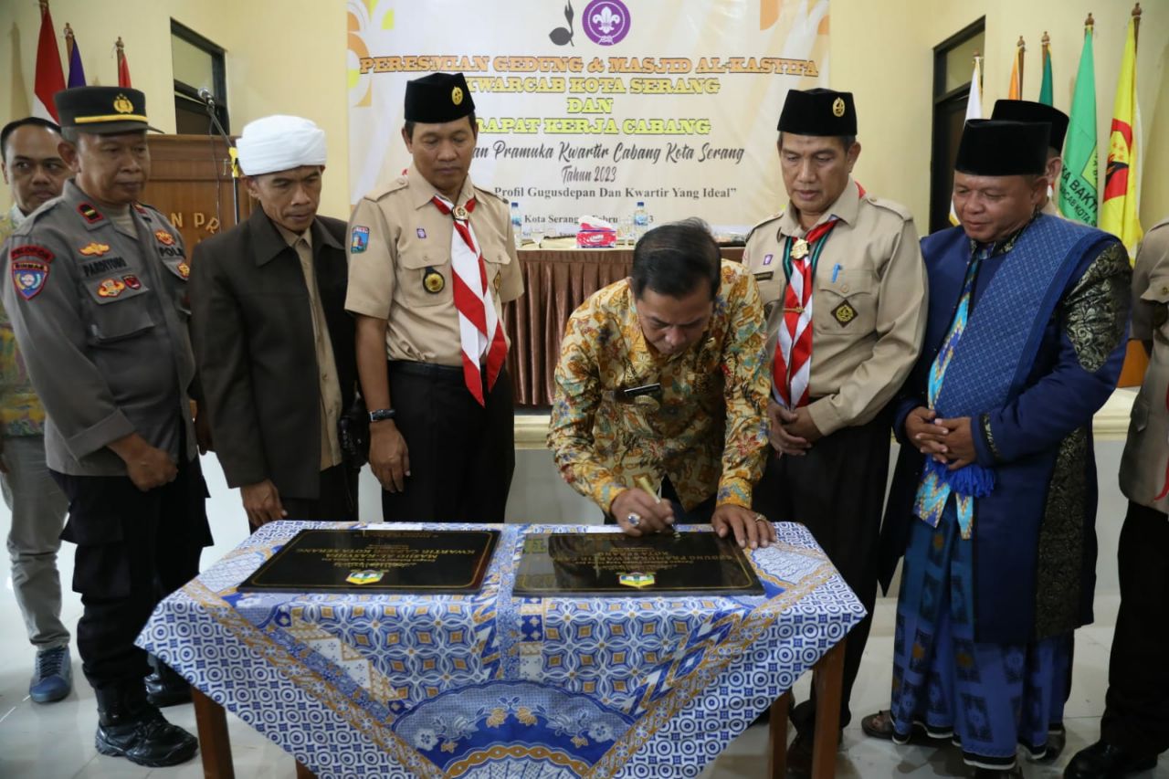 Syafrudin Apresiasi Pembangunan Masjid Al-Kasyiifa Kwarcab Kota Serang Meski Dana Terbatas