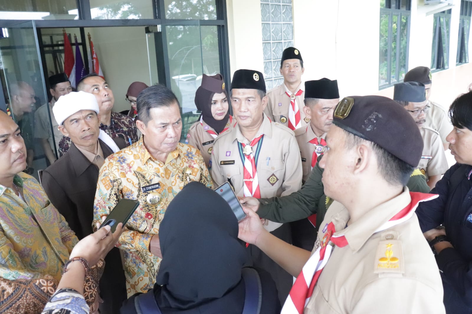 Rehabilitasi Gedung Rampung, Walikota Berharap Kwarcab Kota Serang Semakin Bersinergi dengan Pemkot