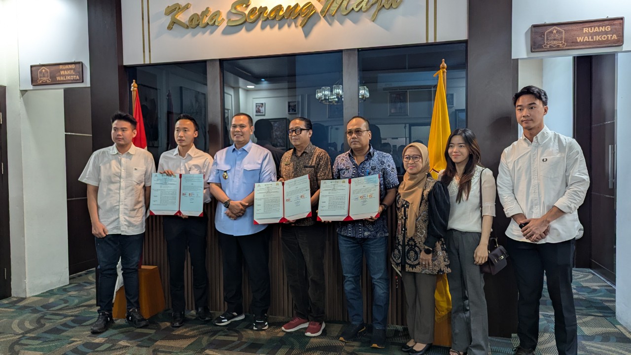 Pemkot Serang dan PT Agung Perkasa Land Kolaborasi Pembangunan Jalan di Walantaka Lewat Skema CSR