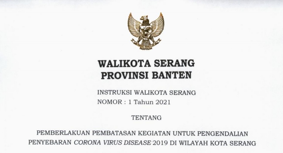 Kota Serang Zona Merah Walikota Beri Instruksi