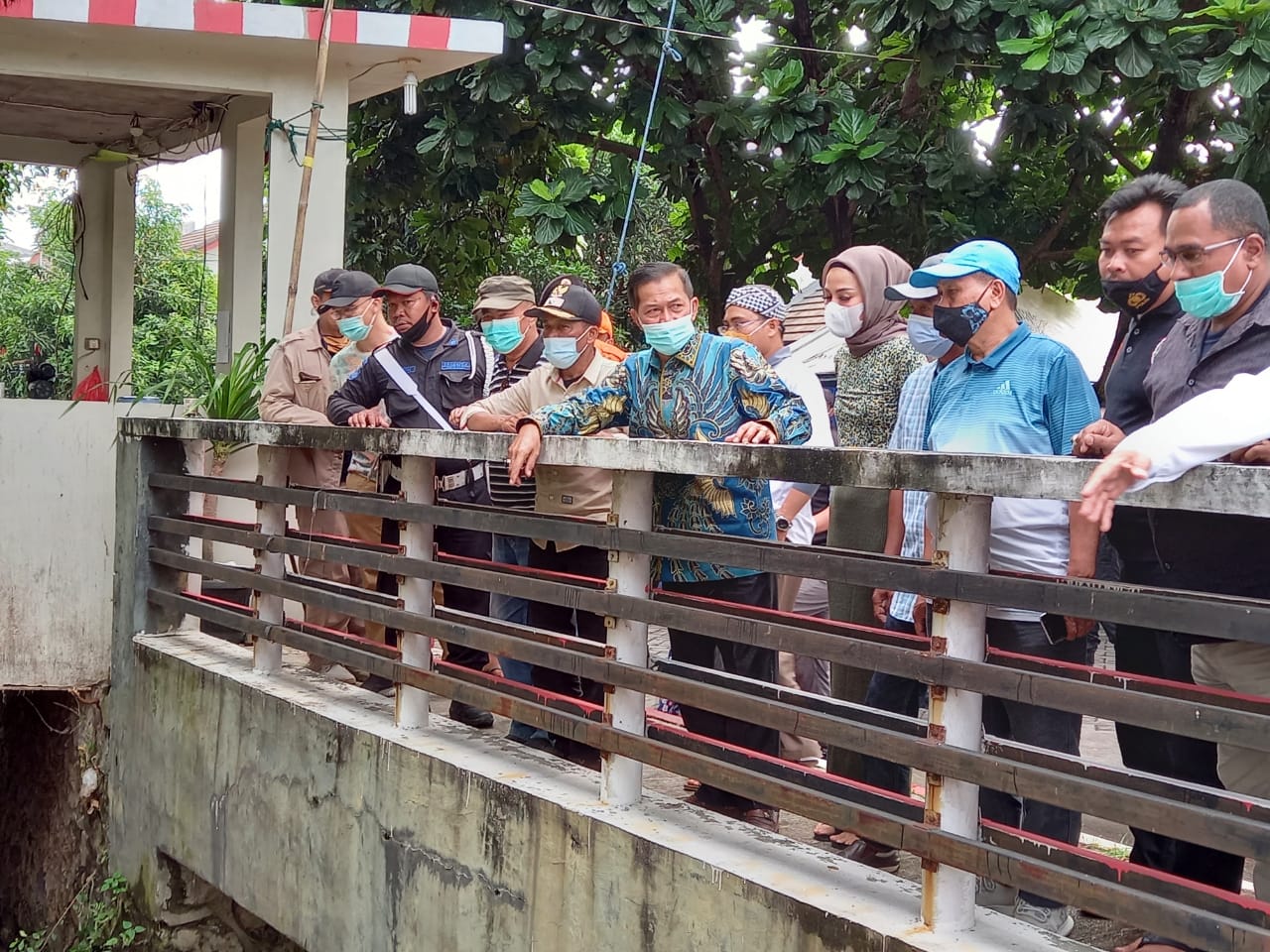 Syafrudin Tinjau Taman Widya Asri yang Terdampak Banjir