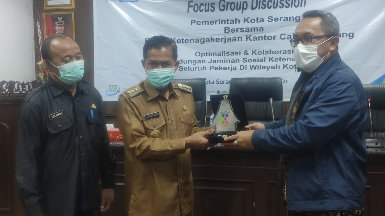 Syafrudin Berharap Semua Non PNS Pemkot Serang Ikut BPJS Ketenagakerjaan.