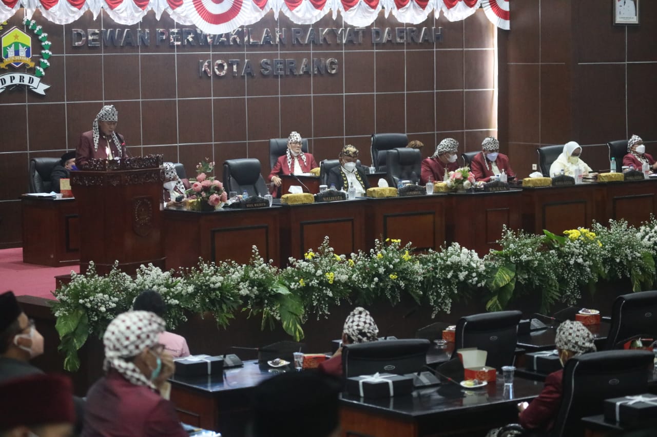 Rapat Paripurna Istimewa HUT Kota Serang ke 14 Walikota Ungkap Capaian Pembangunan yang Telah Dilakukan