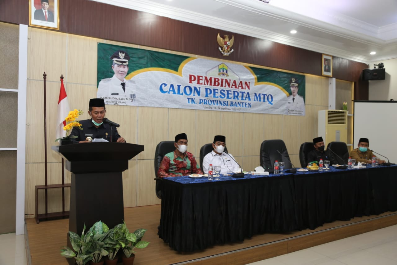 Syafrudin Harapkan Peserta MTQ Provinsi Banten Yang Mewakili Kota Serang Bisa Juara.