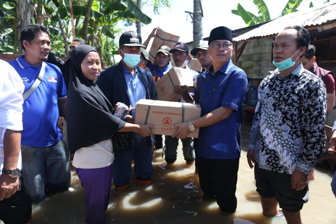 Bantuan terus berdatangan, kali ini Pemerintah Kota Serang menerima bantuan dari BNPB