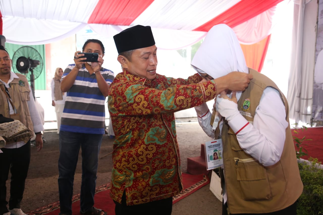Wakil Walikota lepas CJH Kota Serang kloter 22 sejumlah 186 CJH.