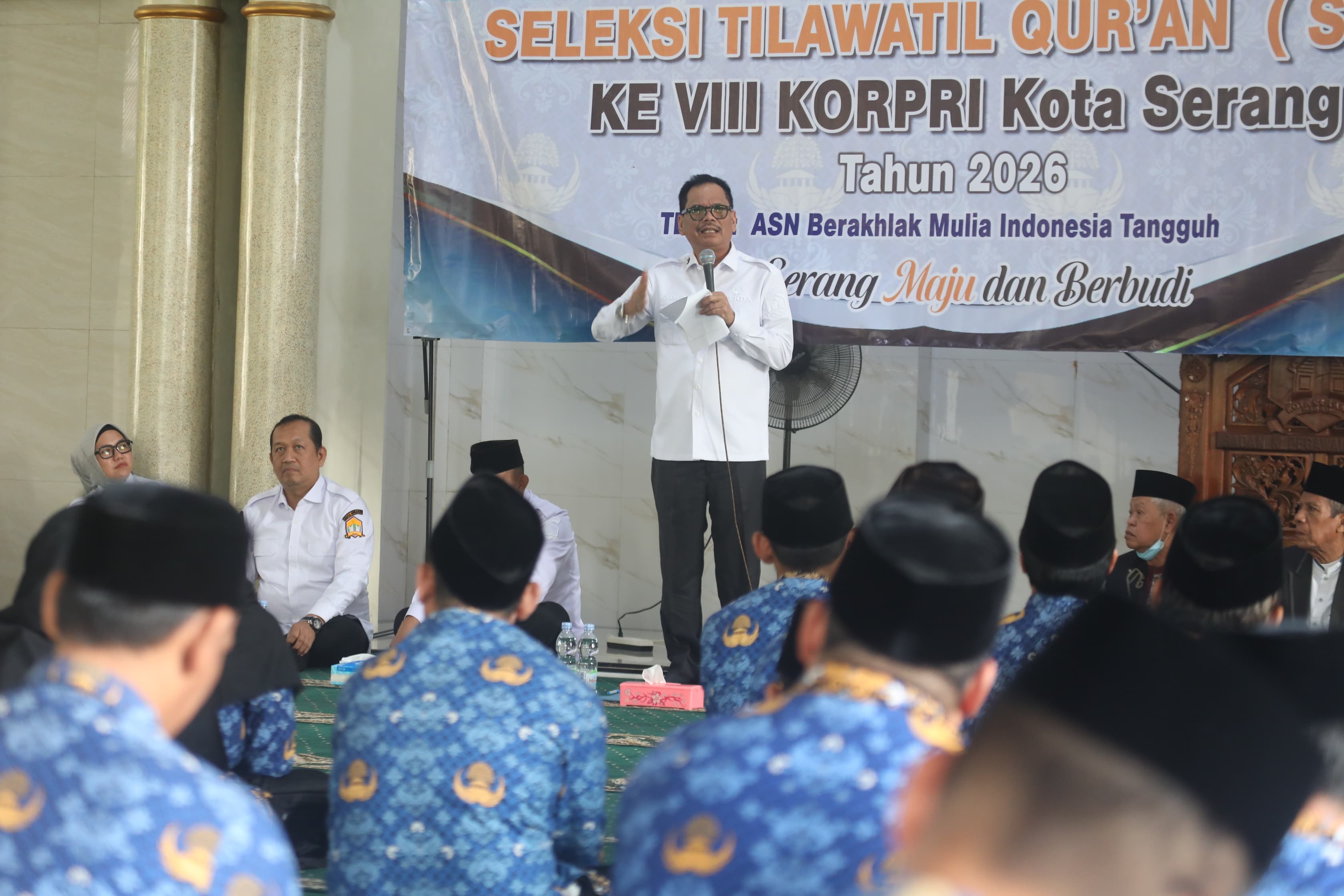 Ratusan ASN Berlaga di STQ KORPRI VIII Kota Serang, Sekda: Al-Qur’an Harus Jadi Pedoman Kerja
